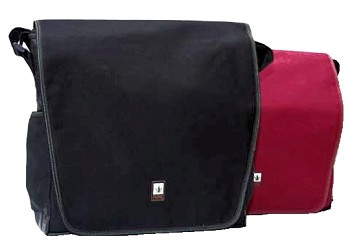 schoudertas groot, hennep, biologisch katoen en tarpaulin, rood